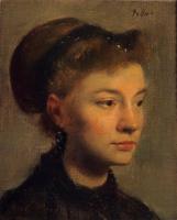 Degas, Edgar - Head of a Young Woman